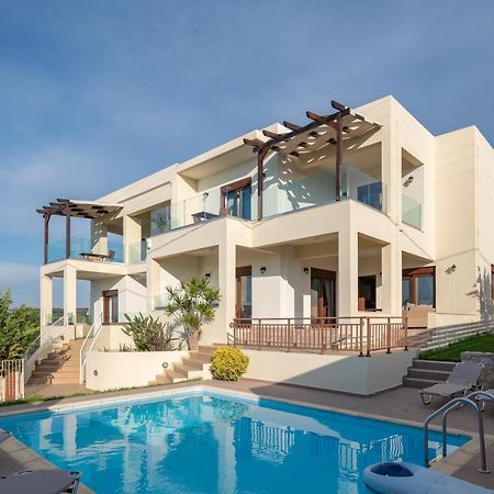 Family Villa Rousa In Rethymno With Pool, Bbq And Kids Area Loutra Extérieur photo
