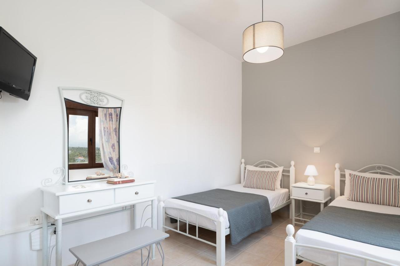 Family Villa Rousa In Rethymno With Pool, Bbq And Kids Area Loutra Extérieur photo
