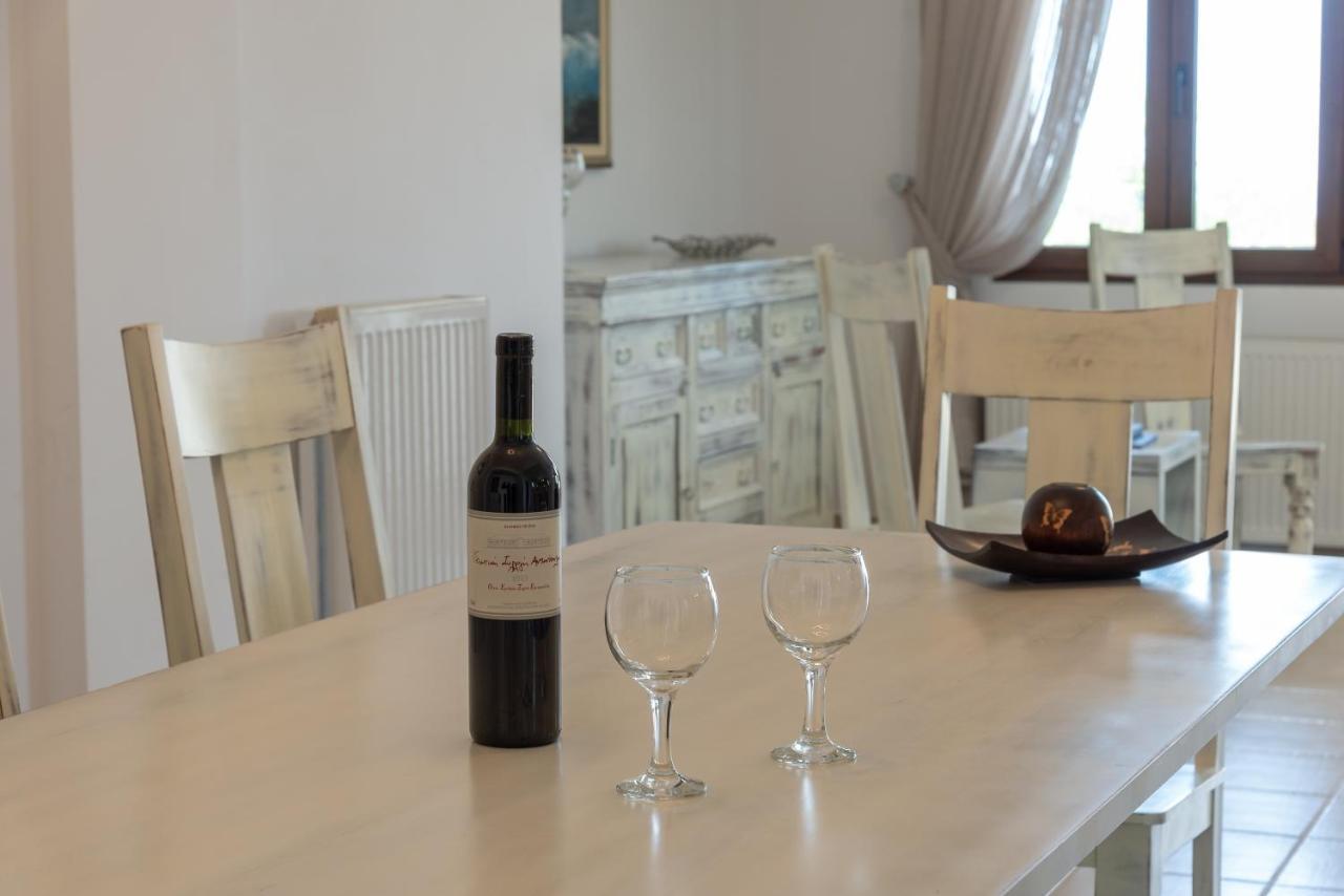 Family Villa Rousa In Rethymno With Pool, Bbq And Kids Area Loutra Extérieur photo