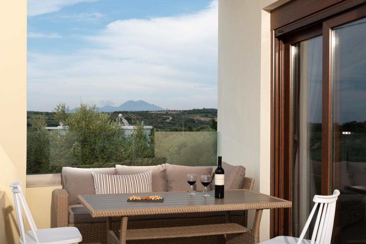 Family Villa Rousa In Rethymno With Pool, Bbq And Kids Area Loutra Extérieur photo