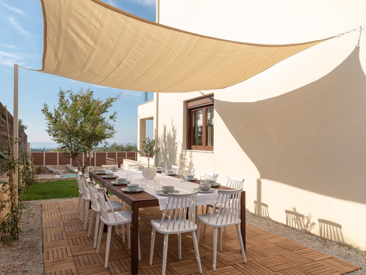 Family Villa Rousa In Rethymno With Pool, Bbq And Kids Area Loutra Extérieur photo