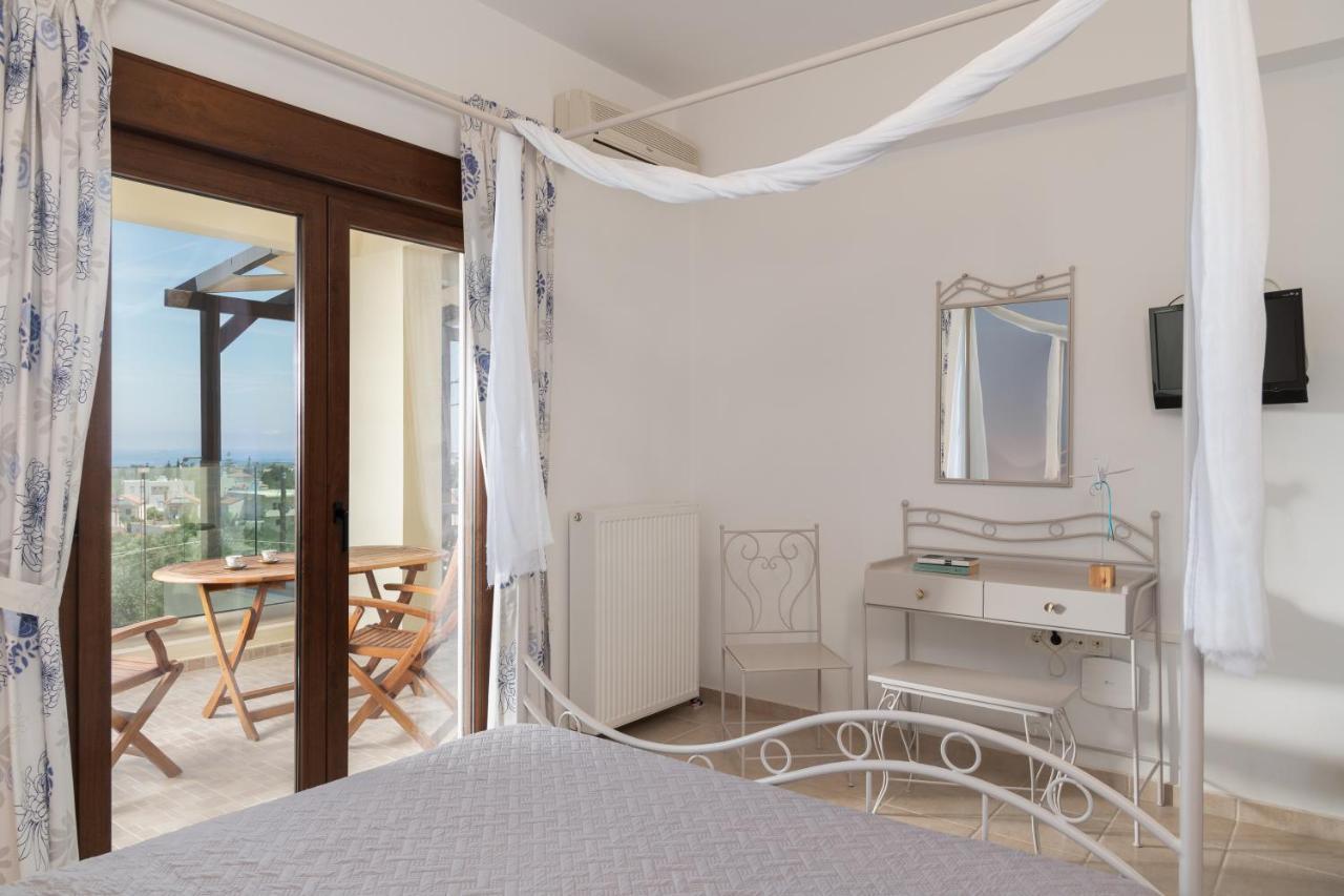 Family Villa Rousa In Rethymno With Pool, Bbq And Kids Area Loutra Extérieur photo