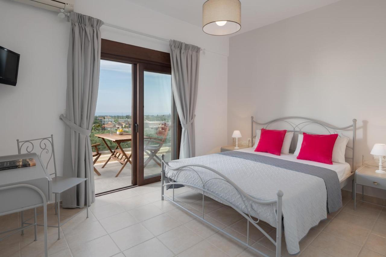Family Villa Rousa In Rethymno With Pool, Bbq And Kids Area Loutra Extérieur photo